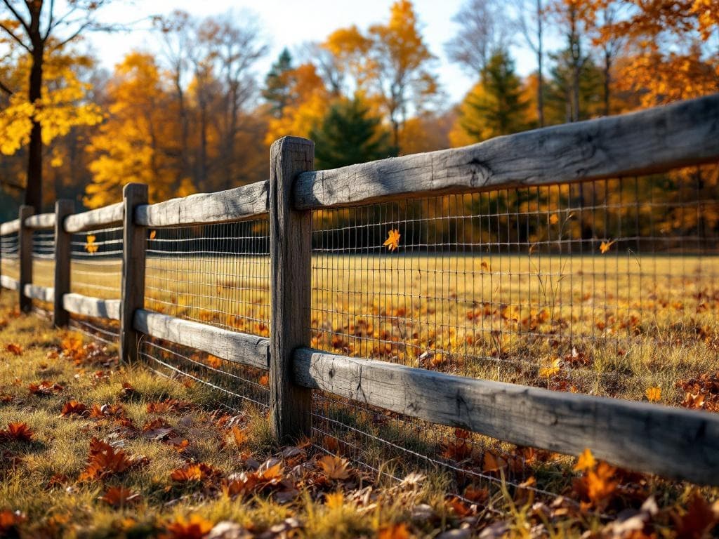 Split-Rail with Wire Mesh