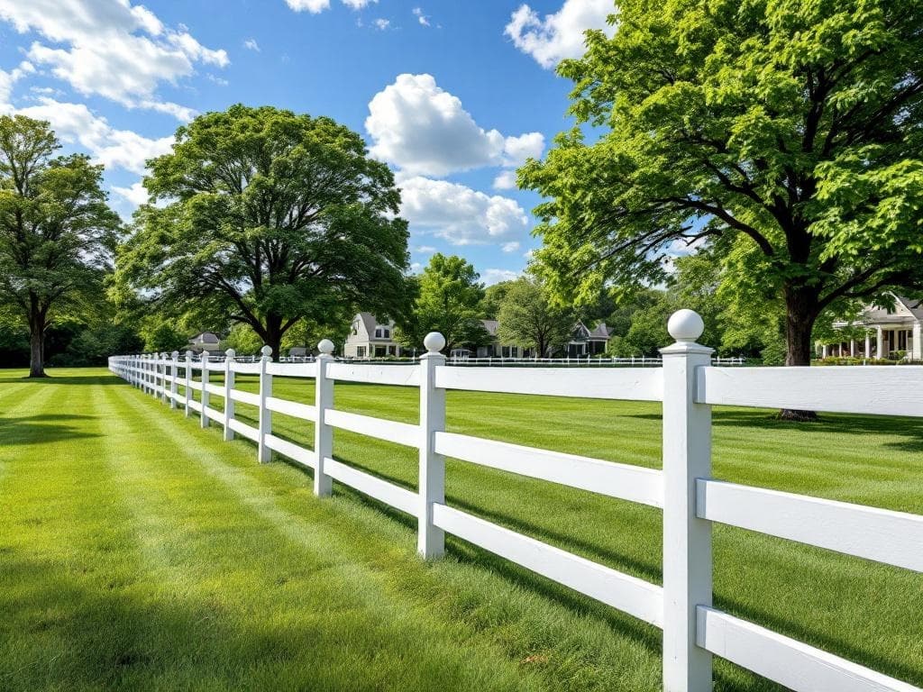 Vinyl 3-Rail Ranch Fence