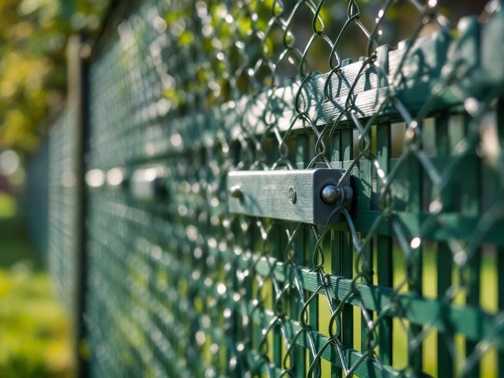 Chain Link with Privacy Slats