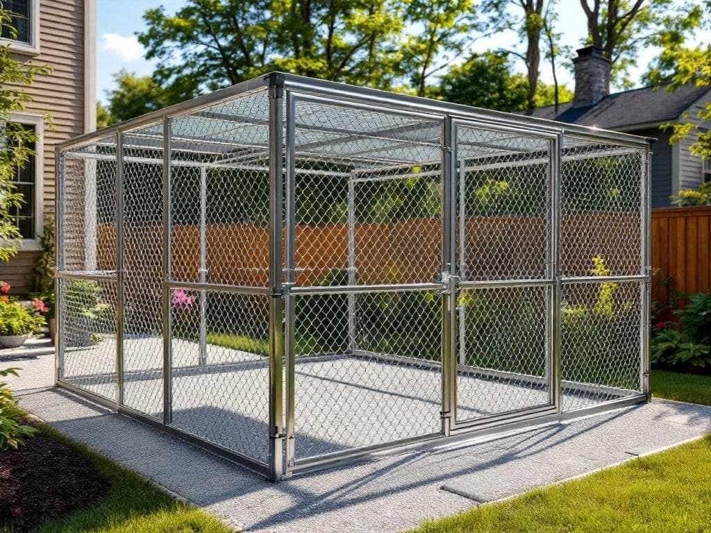 Chain Link Dog Kennel Run