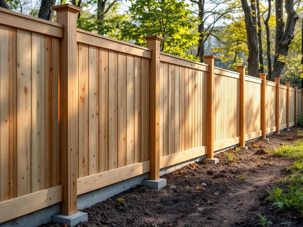 Leaning Fence Straightened